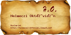 Helmeczi Oktávián névjegykártya